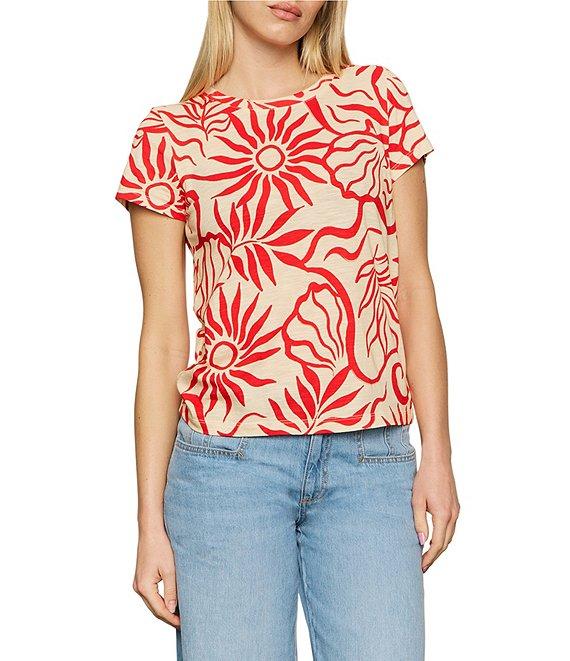 Sanctuary The Perfect Tee Sunny Crew Neck Short Sleeve Top Product Image