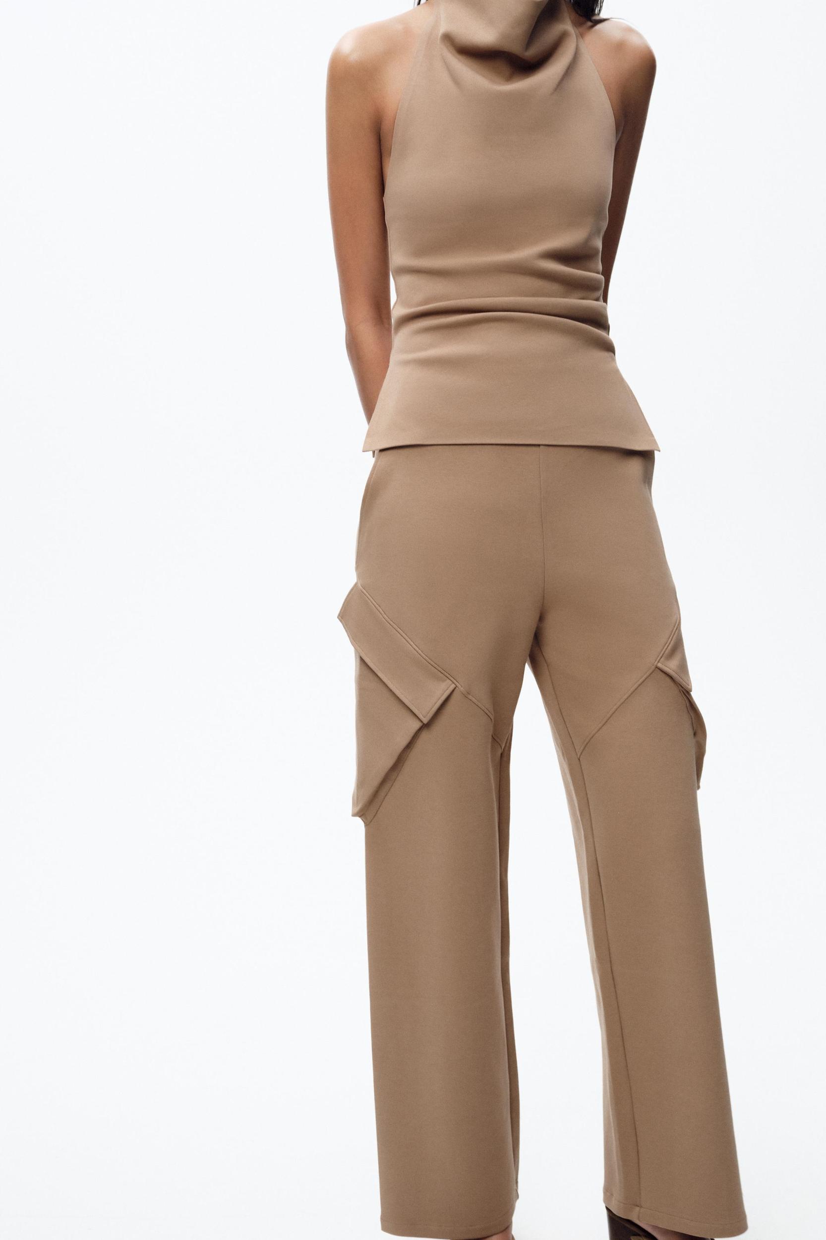 WIDE LEG CARGO PANTS Product Image