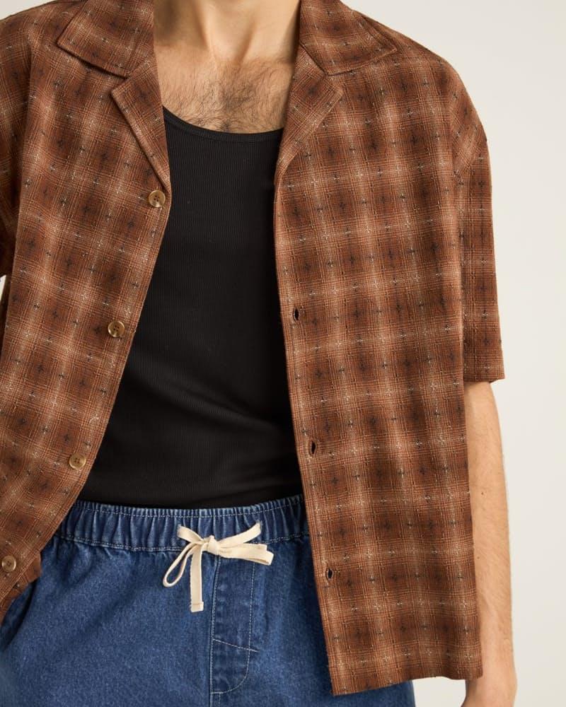 Relaxed Cropped Short Sleeve Shirt Product Image