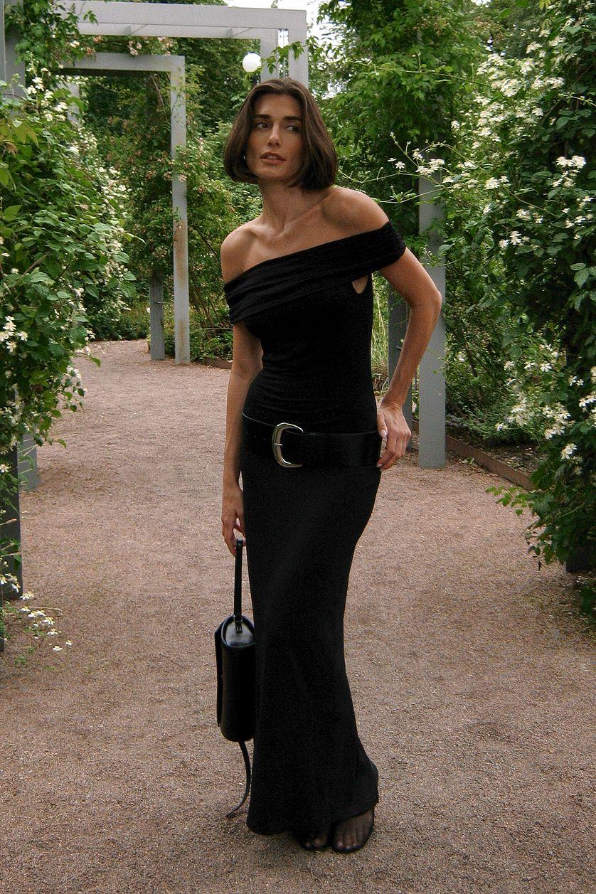 Soft Line Off Shoulder Maxi Dress Product Image