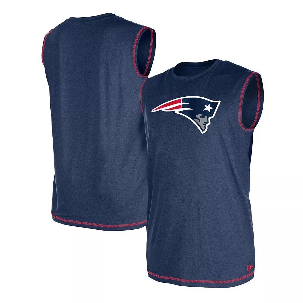 Men's New Era Navy New England Patriots Tank Top, Size: Large, Blue Product Image