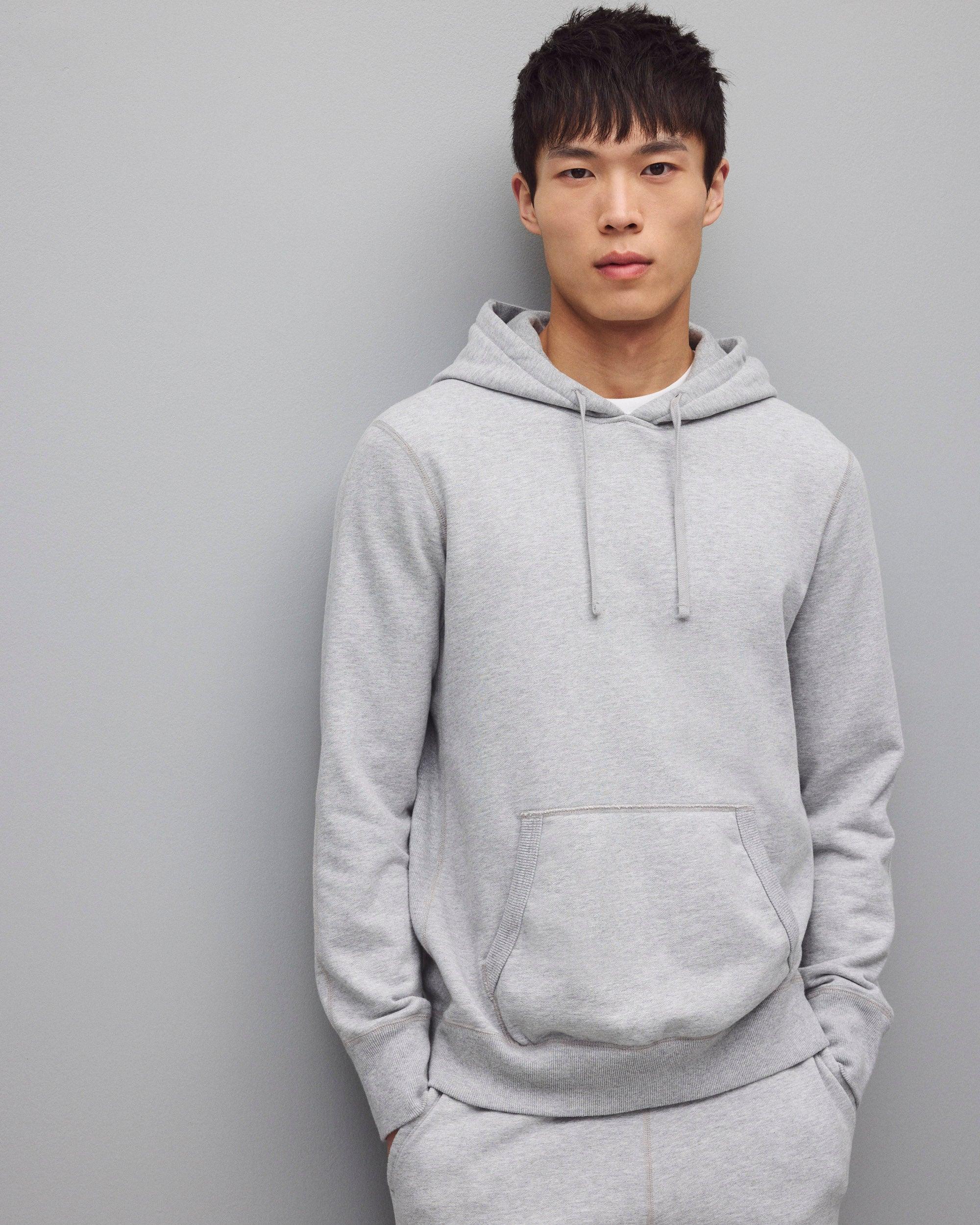Midweight Terry Slim Hoodie Male Product Image