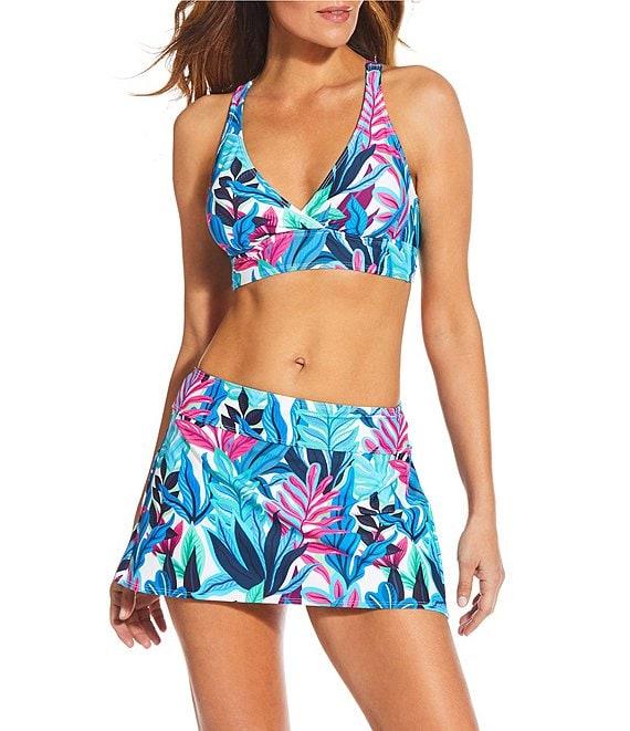 Athena Next by Athena Rainforest Courtside Pleated Back Swim Skirt Product Image
