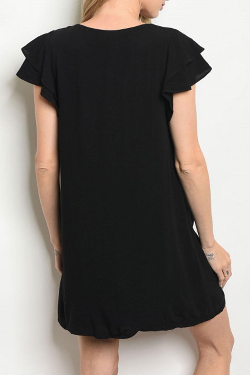 Black Ruffle Dress Product Image