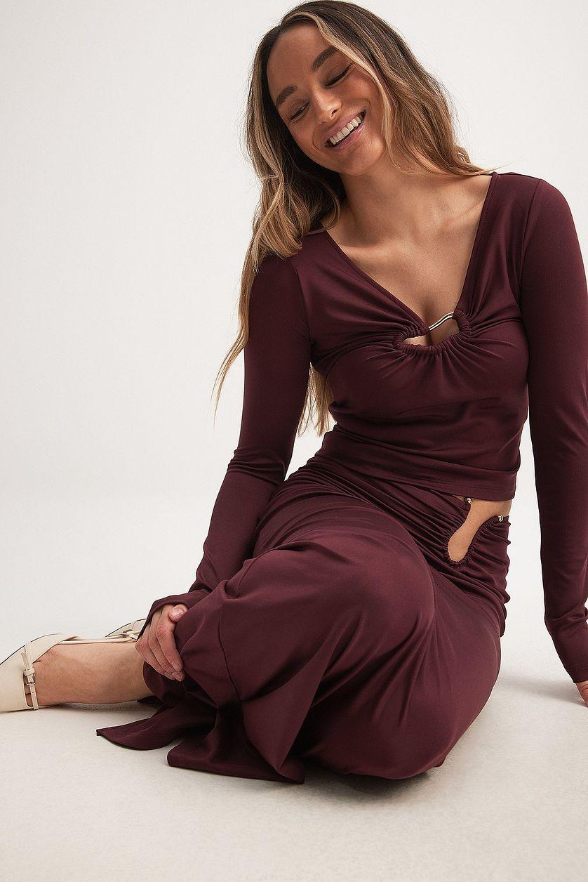 Buckle Detail Maxi Skirt Product Image