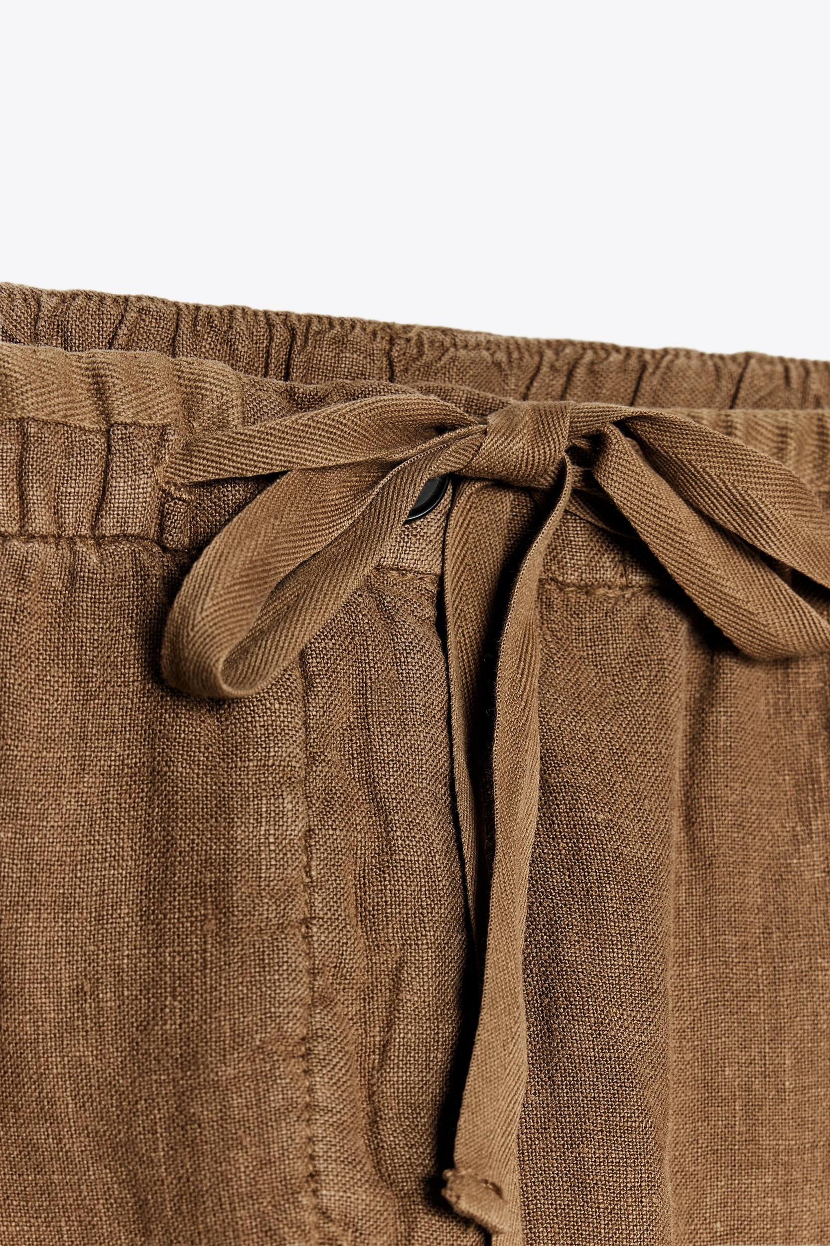 100% LINEN PANTS ZW COLLECTION Product Image