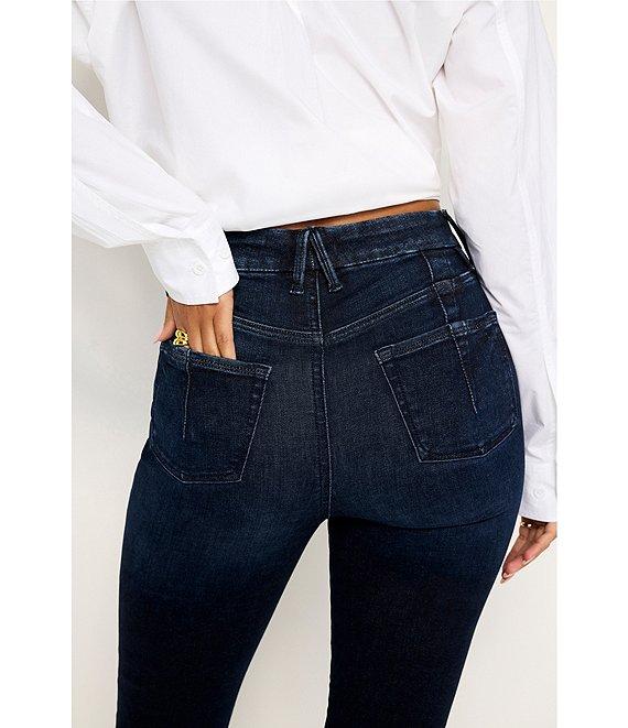 Good American Always Fits Good Legs Crop Denim Mid Rise Skinny Jeans Product Image