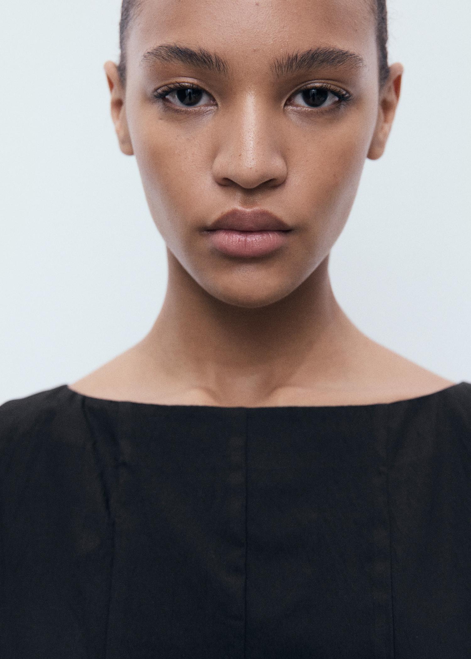 Pleated short dress - Women | MANGO USA Product Image