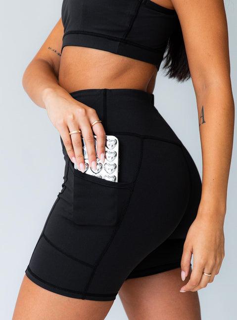 Conquer Activewear Shorts Black Product Image