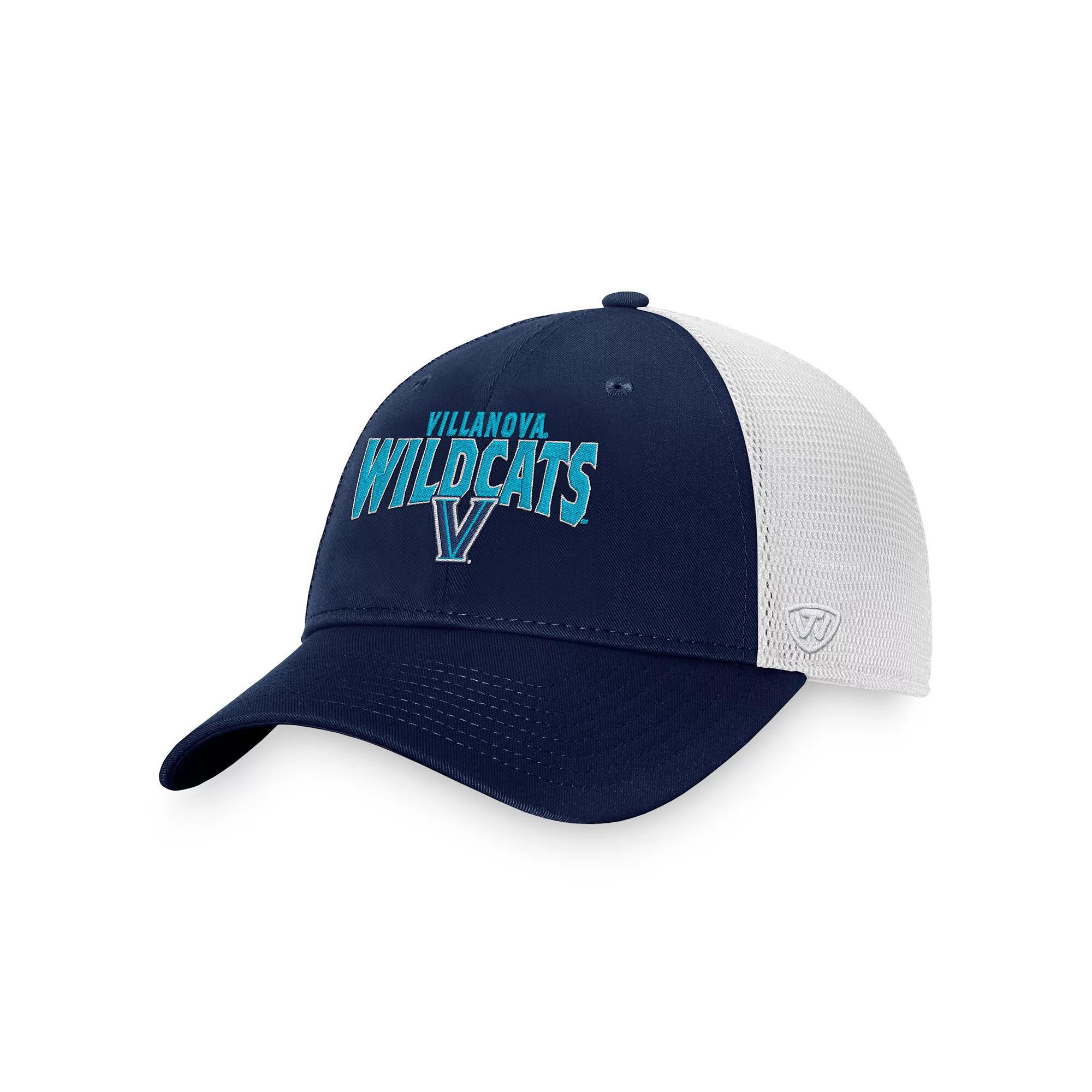 Men's Top of the World Navy Auburn Tigers Breakout Trucker Snapback Hat, Blue Product Image
