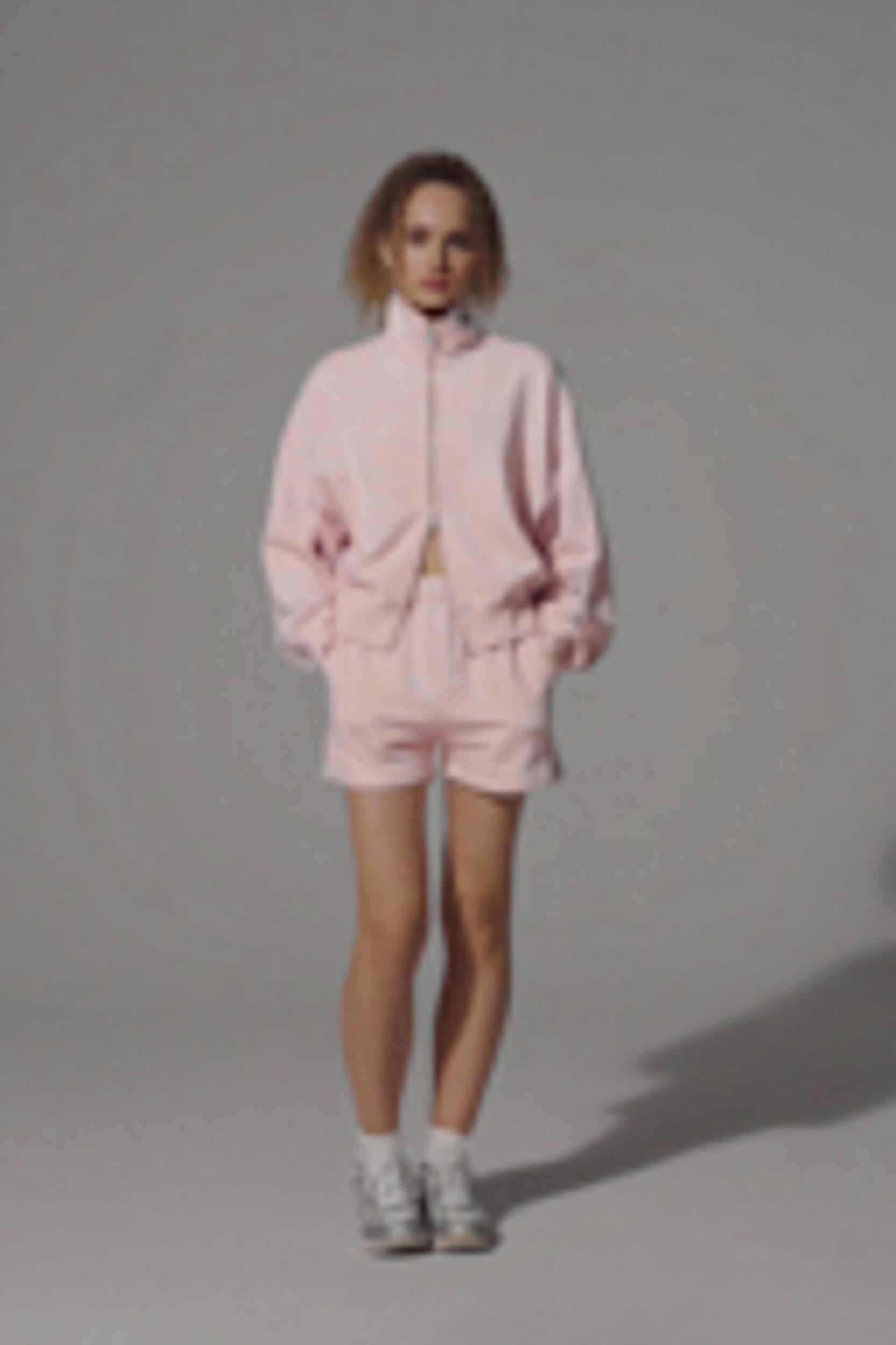 LILYSILK Women's SILKERRY Silk Blend Oversized Two-Way Zip Jacket Navy XL Product Image