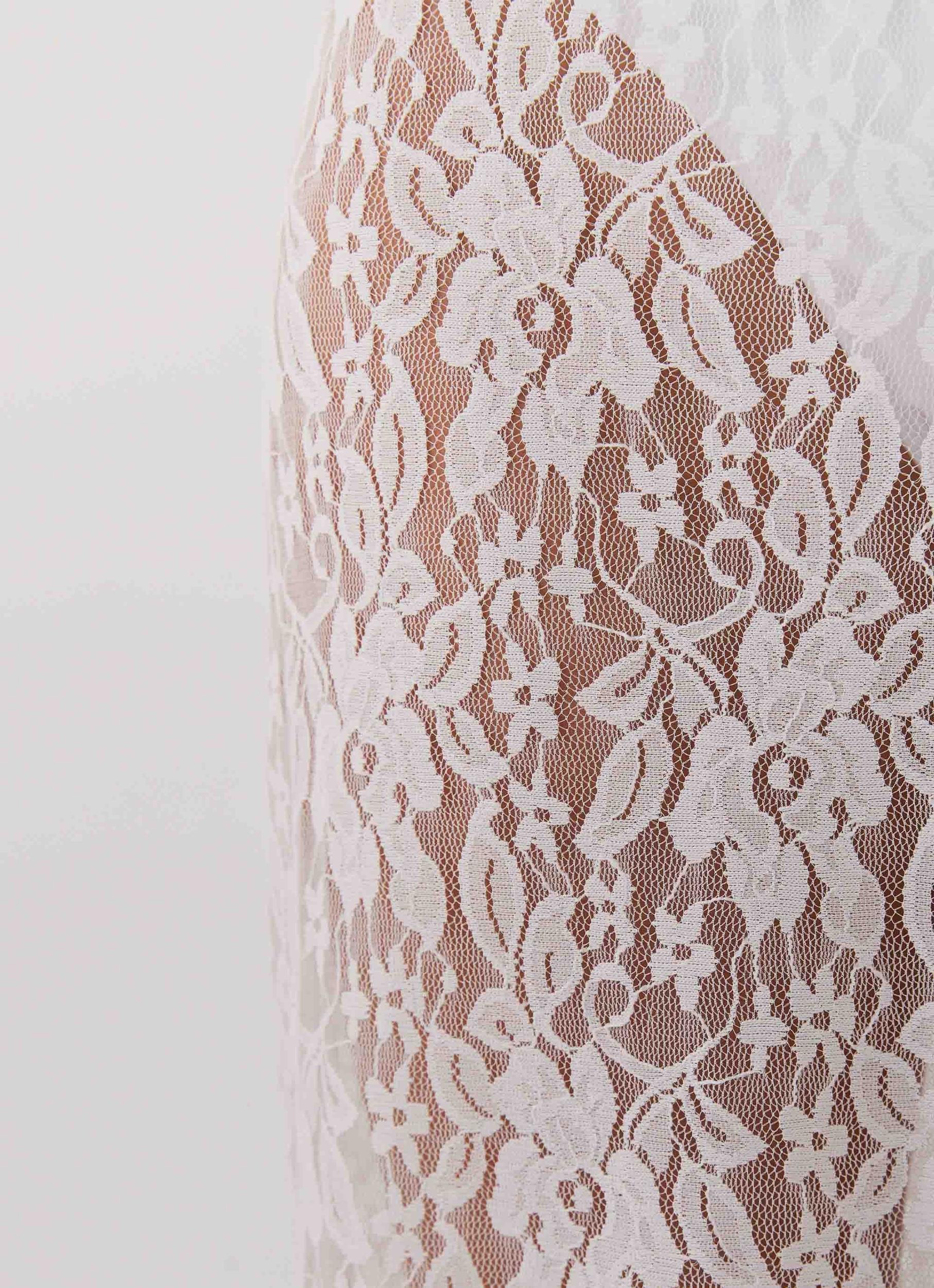 Sugar Sweet Lace Maxi Skirt - White Product Image