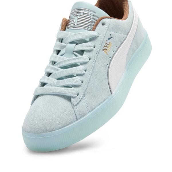 PUMA Suede NYC Women's Sneakers in Frosted Dew/White/Haute Coffee Product Image