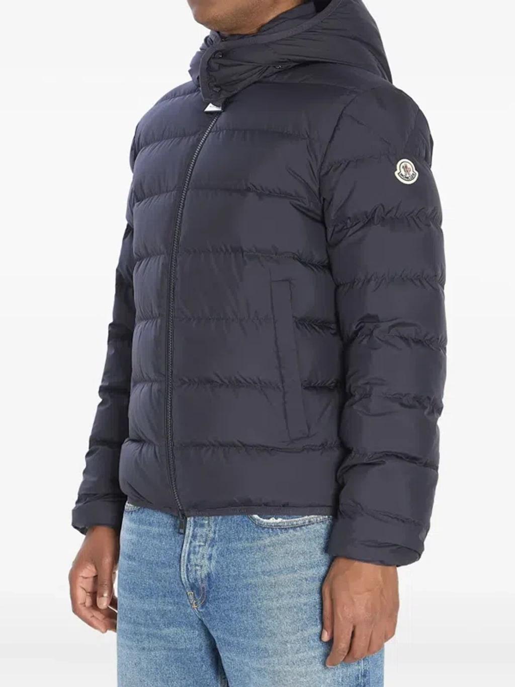 MONCLER Montgenevre Wool Down Jacket In Navy Product Image