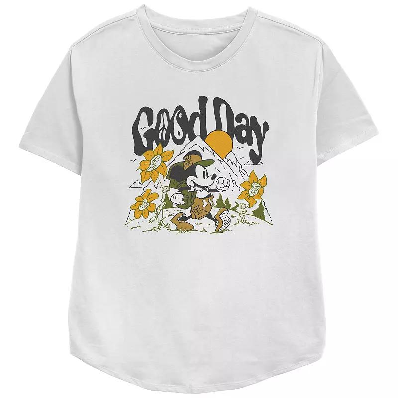 Disney's Mickey Mouse Good Day Women's Relaxed Fit Graphic Tee,  Product Image