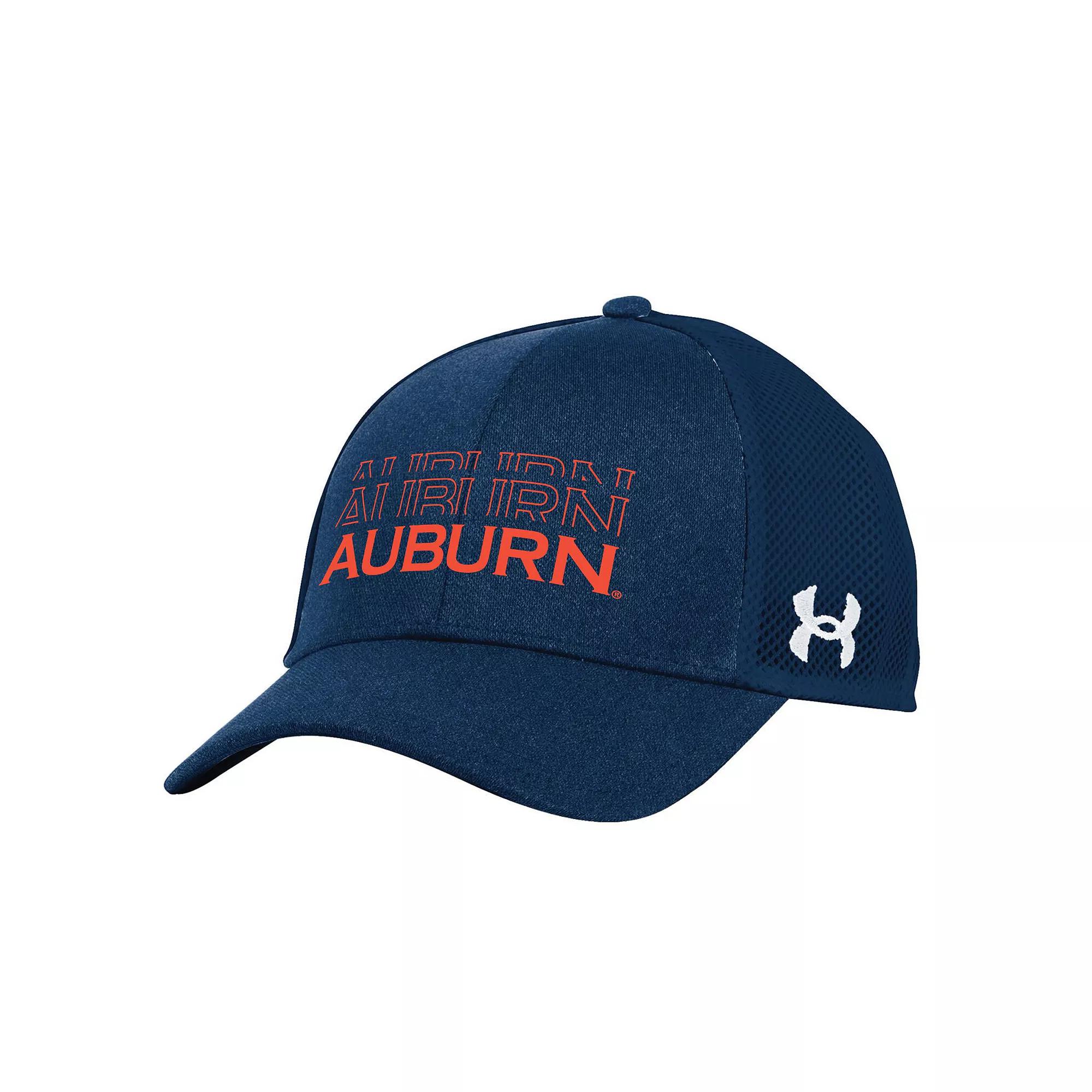 Men's Under Armour Navy Auburn Tigers 2024 Sideline Blitzing Trucker Adjustable Hat, Blue Product Image