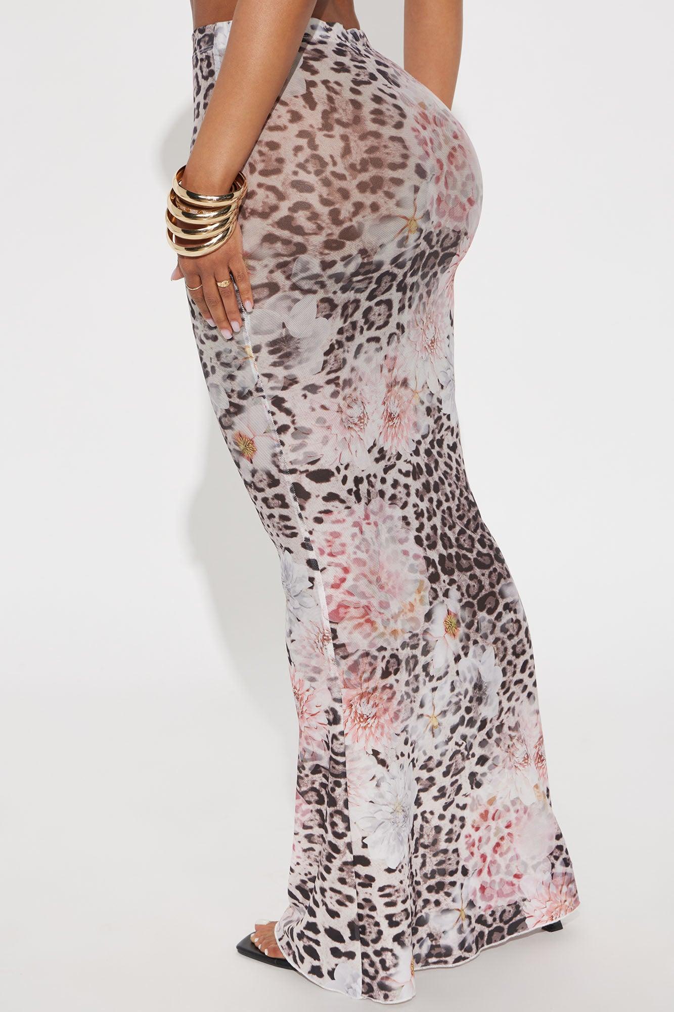 Sweet As Sugar Mesh Maxi Skirt - Brown/combo Product Image