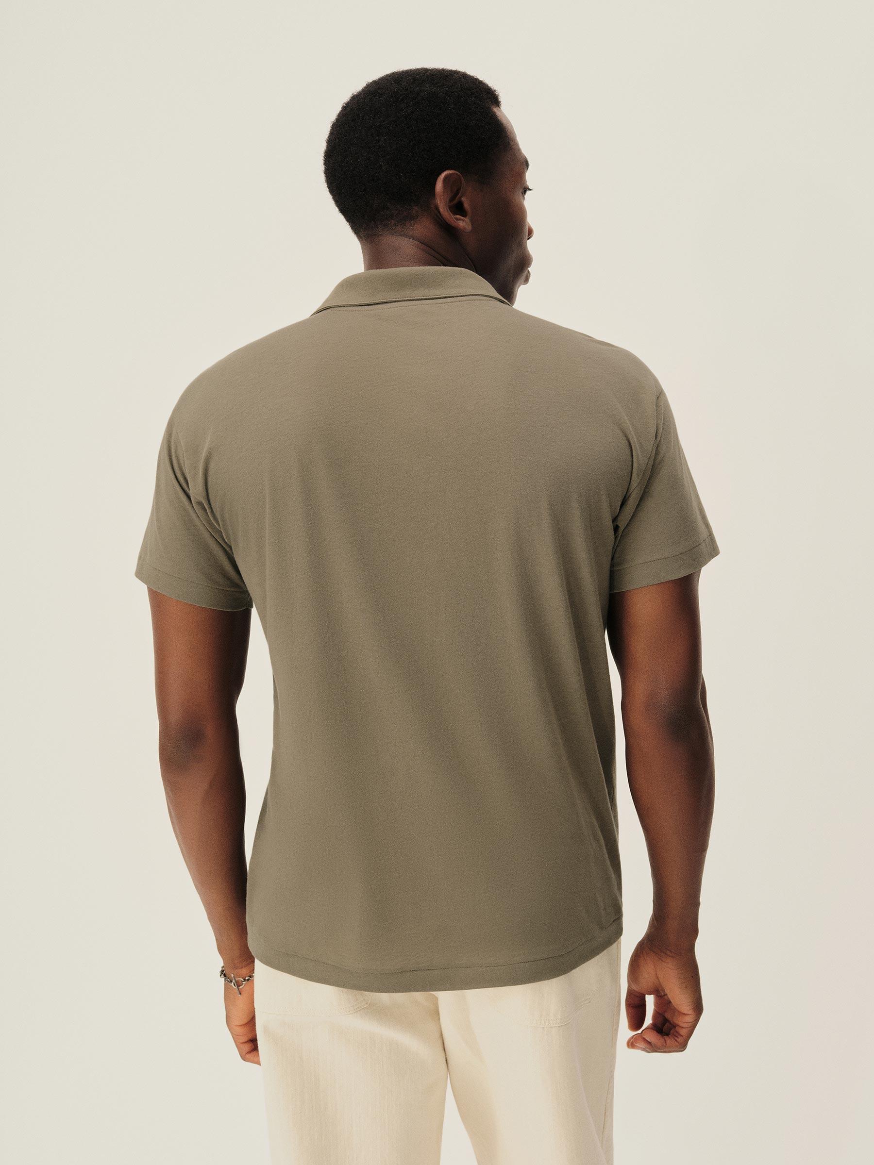Seagrass Japanese Cool Cashmere Knit Polo Product Image