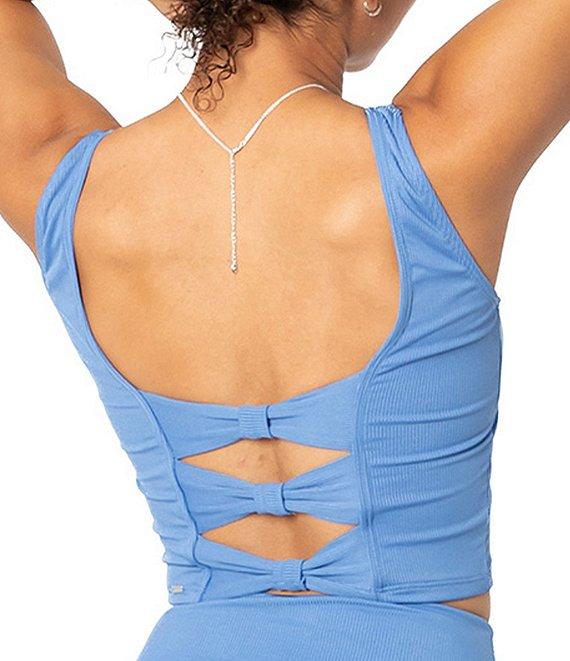 Janela Bay Solid Ribbed Shirred High Waist Swim Bottom Product Image