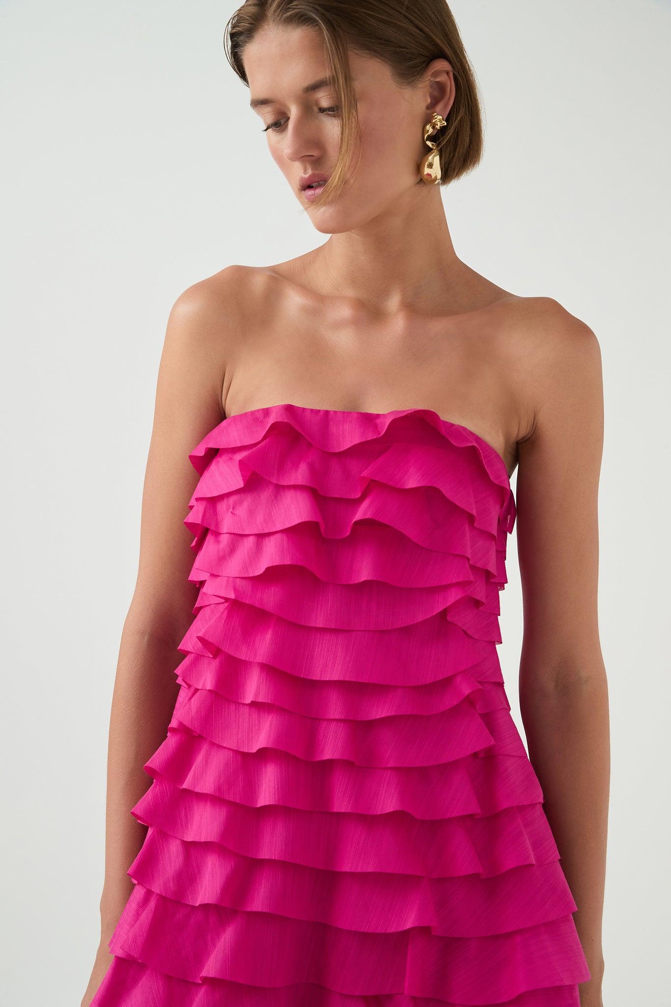 Fleur Pleated Gown Product Image