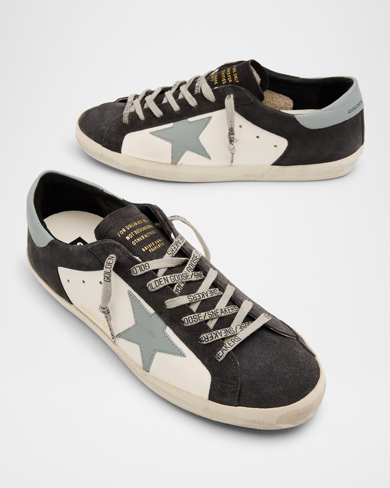 Men's Super-Star Leather and Suede Low-Top Sneakers Product Image