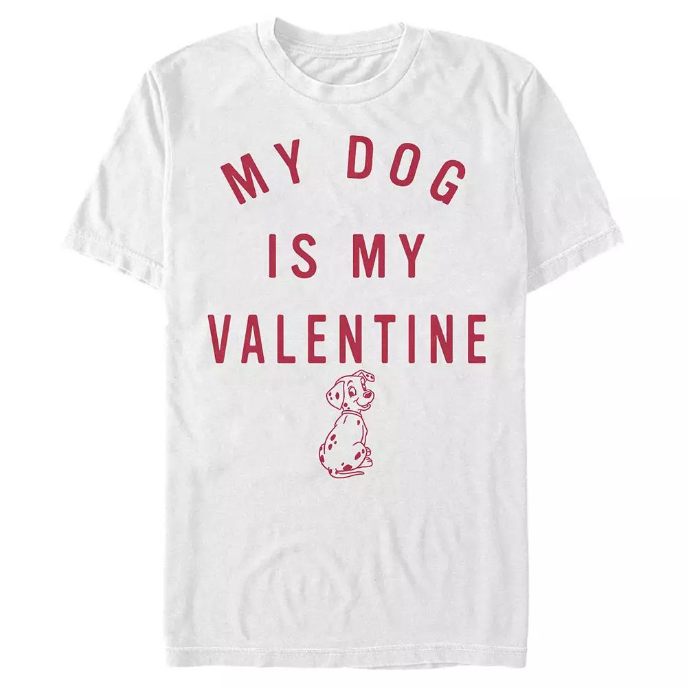 Disney's 101 Dalmatians My Dog Is My Valentine Men's Graphic Tee,  Product Image
