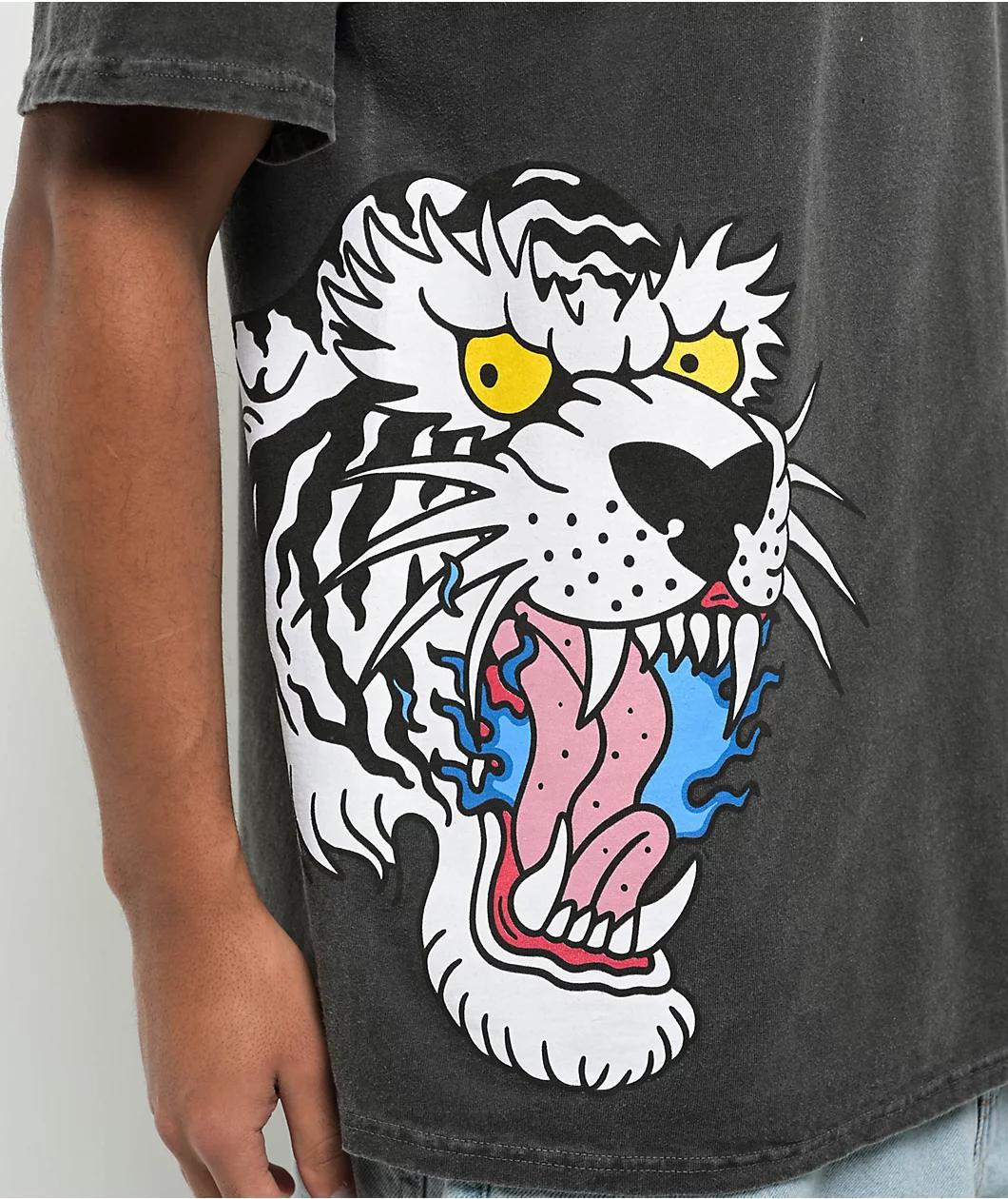 Ninth Hall Y2K Tattoo Flash Black Wash T-Shirt Product Image