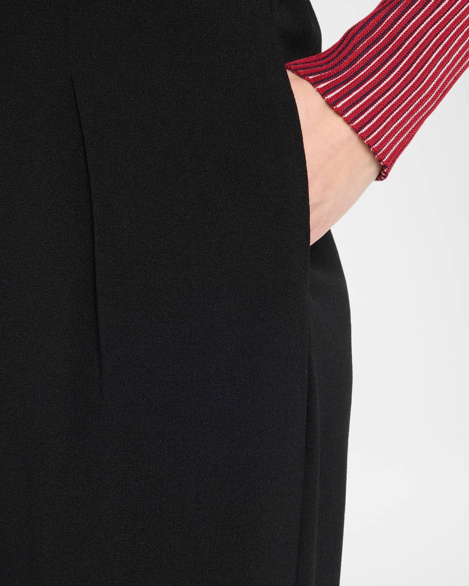 High-Rise Stretch Trousers Product Image