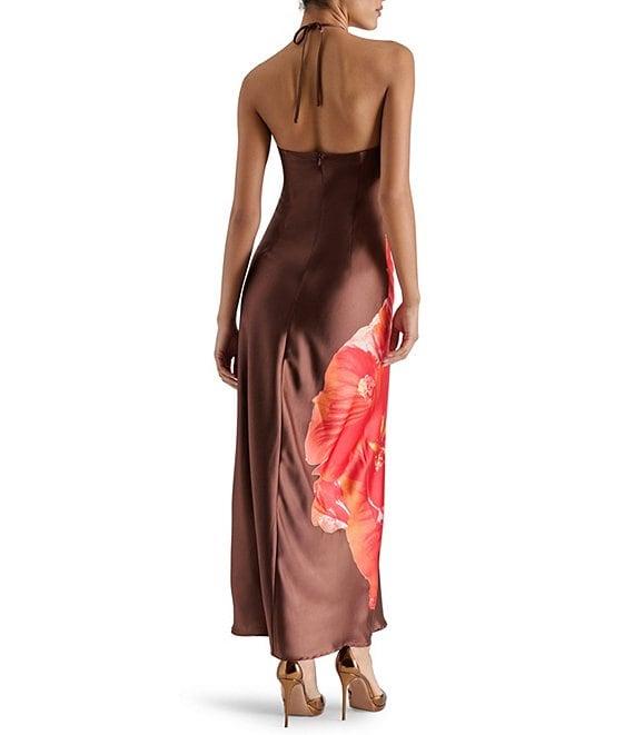 Steve Madden Halter Neck Floral Maxi Dress Product Image