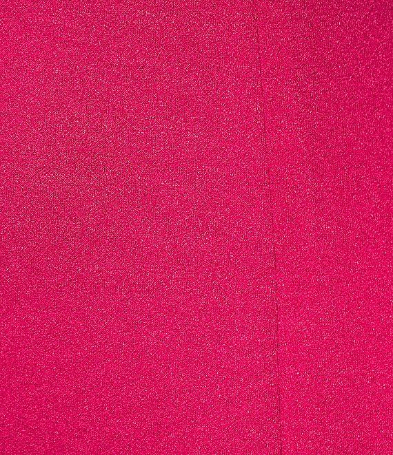 Adrianna Papell V-Back Foldover Collar Short Sleeve Sheath Dress Product Image