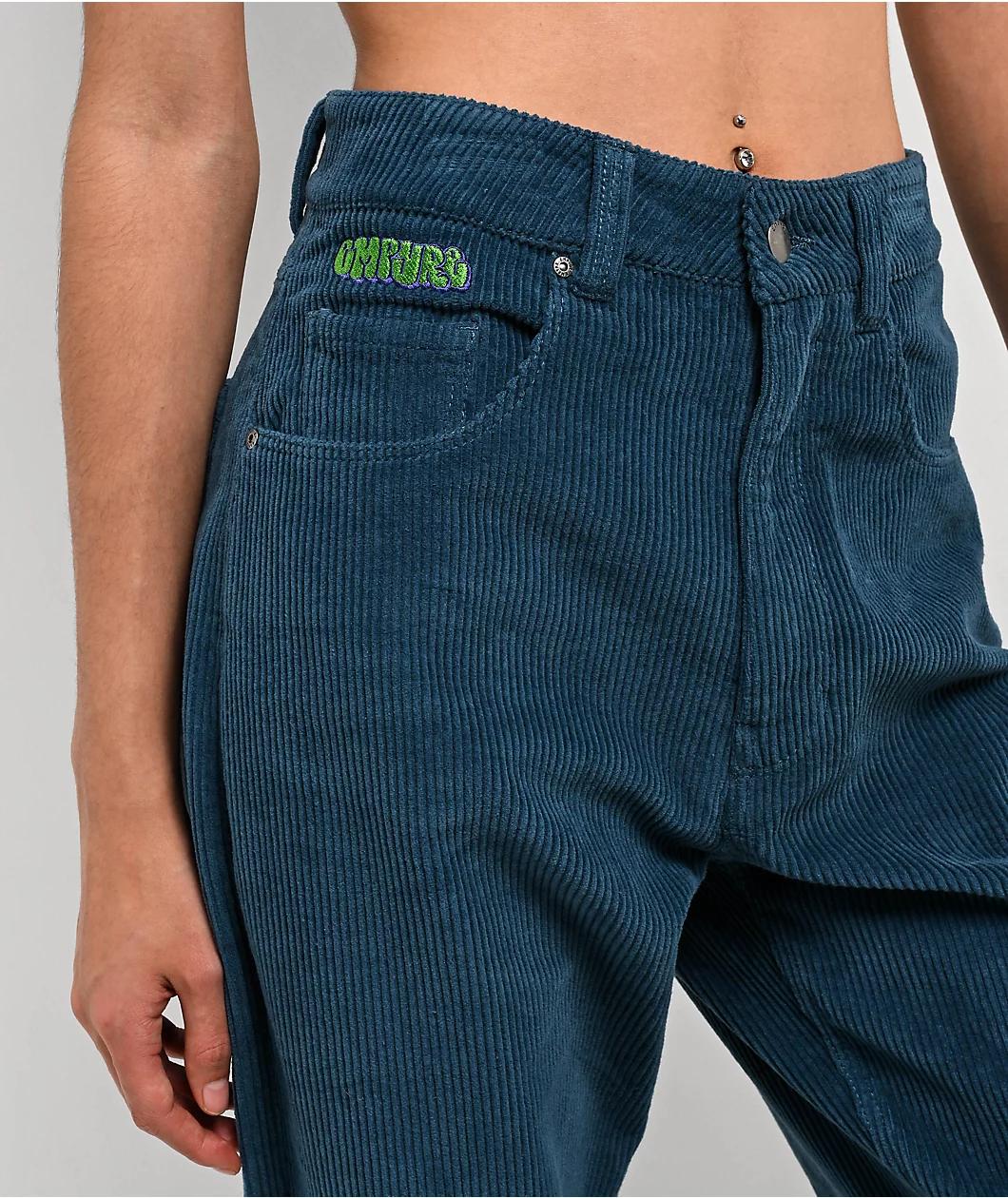 Empyre Tori Teal Corduroy Skate Pants Product Image
