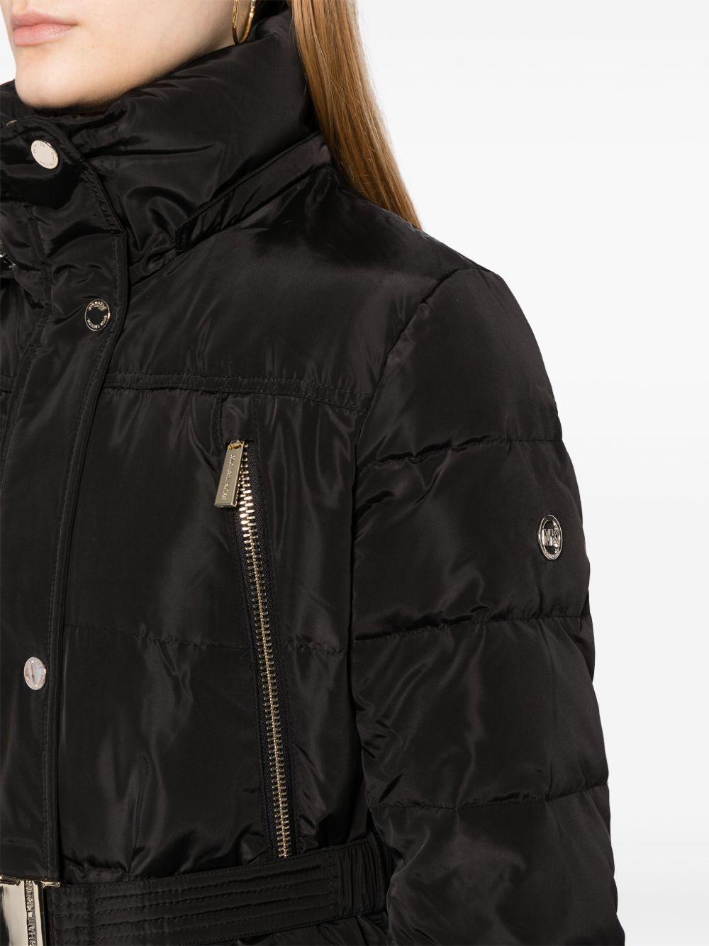 belted puffer coat Product Image