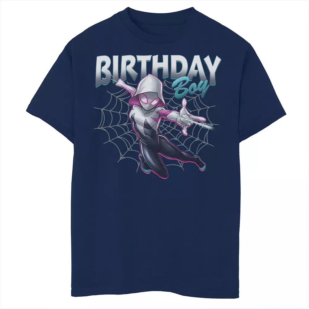 Boys Marvel Spider-Man Spider-Gwen Birthday Boy Graphic Tee, Boy's,  Product Image