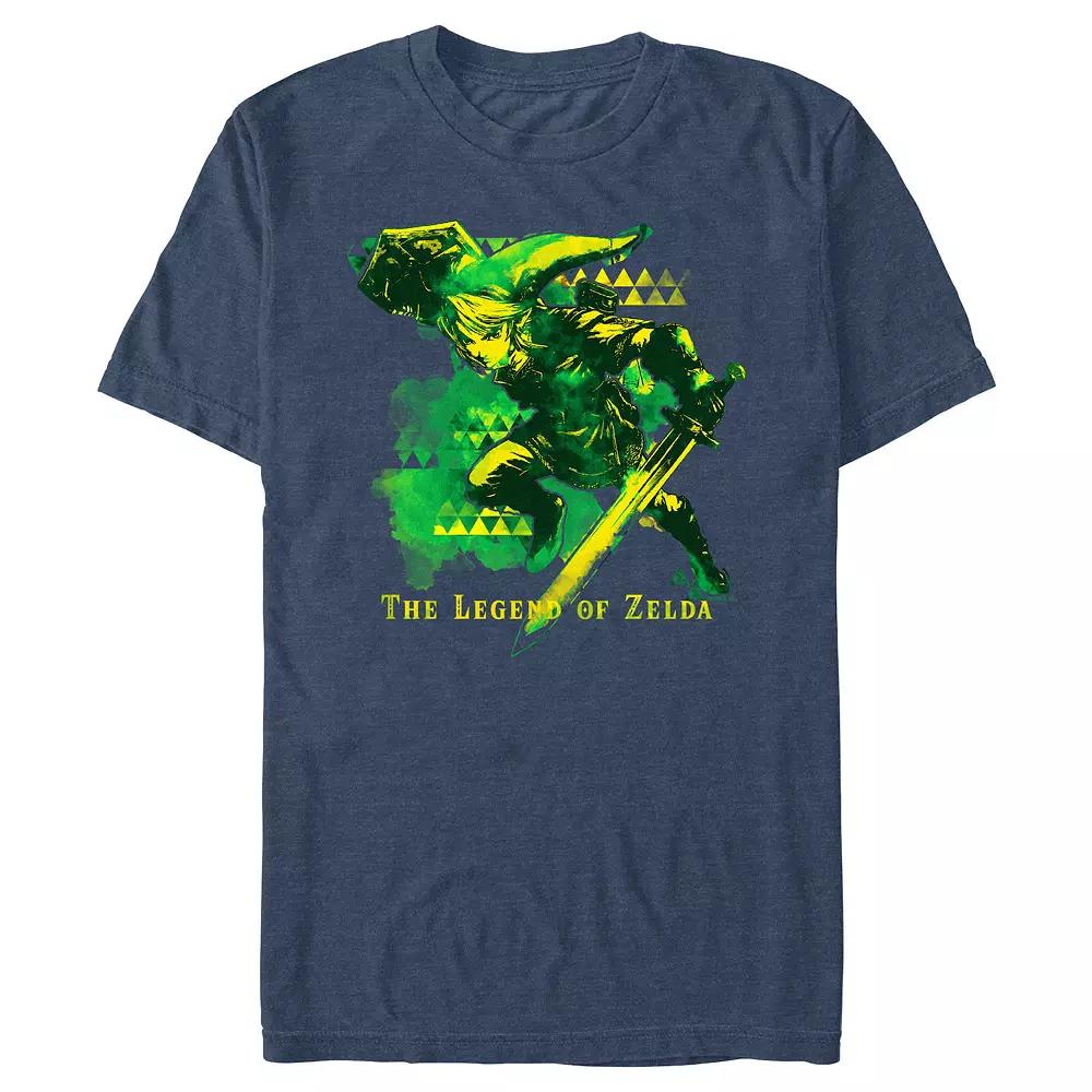 Men's The Legend Of Zelda Action Link Poster Graphic Tee,  Product Image