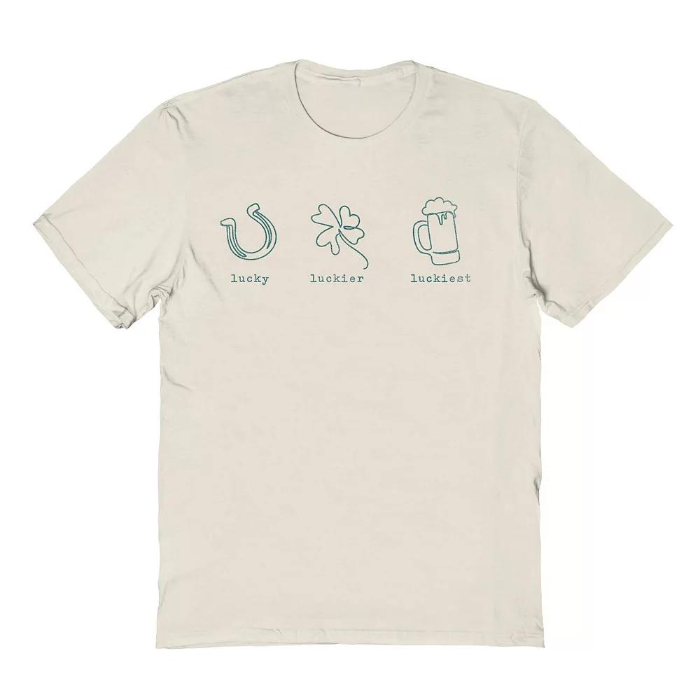 Men's Lucky Luckier Luckiest St. Patrick's Day Graphic Tee, Adult Unisex,  Product Image