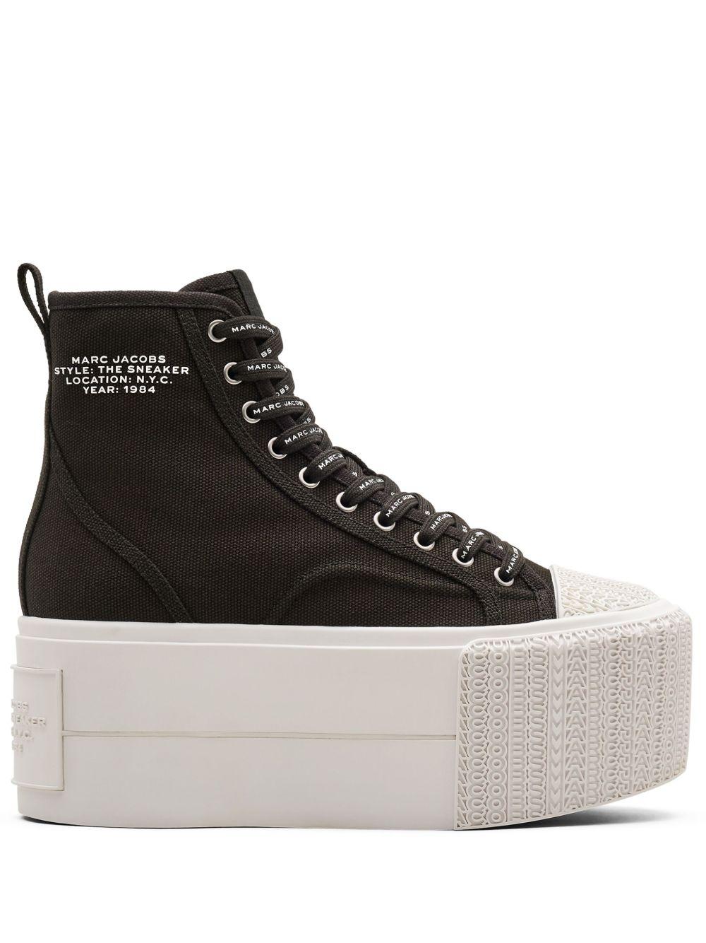 75mm platform canvas sneakers Product Image