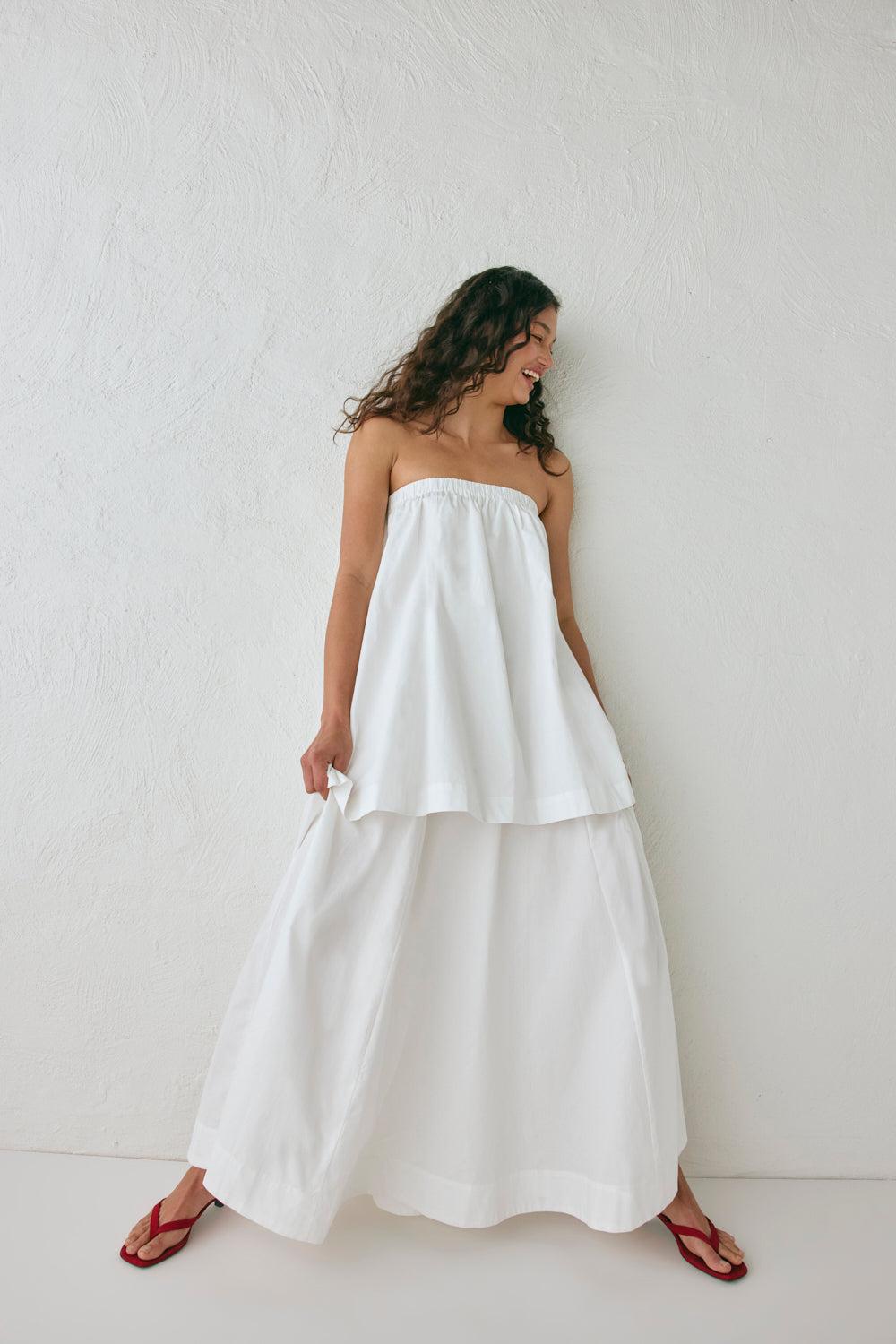 Hali Maxi Dress White Product Image