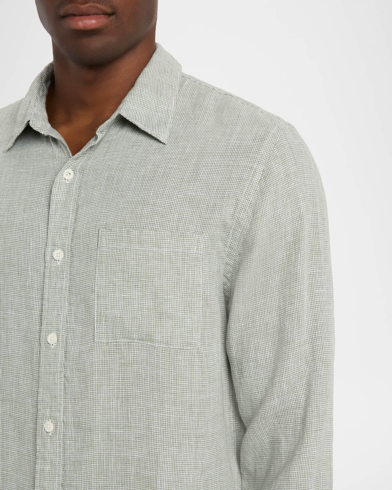 Men's Classic Micro-Houndstooth Sport Shirt Product Image