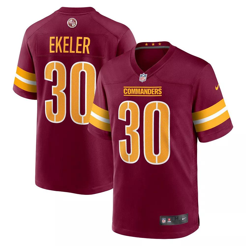 Men's Nike Austin Ekeler Burgundy Washington Commanders Game Player Jersey,  Product Image