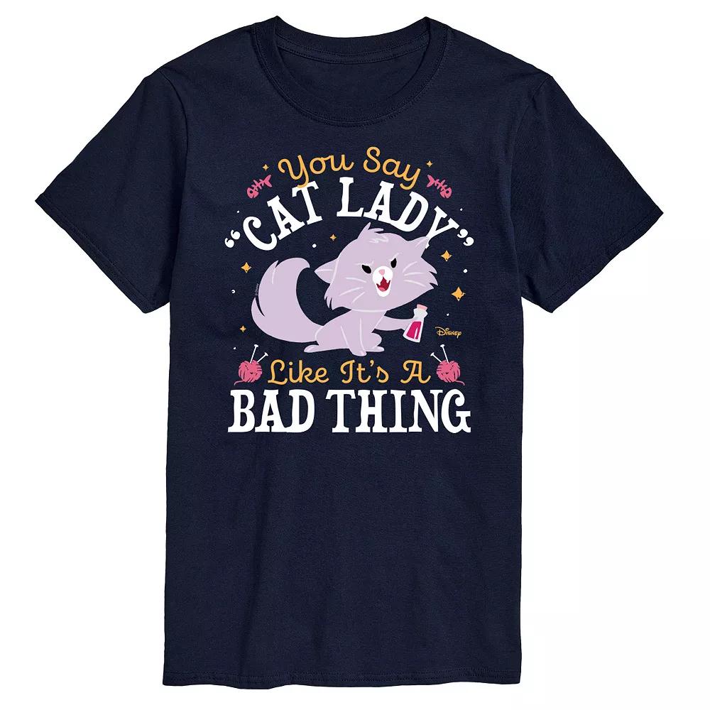 Disney's The Aristocats Men's Cat Lady Like Its a Bad Thing Graphic Tee,  Product Image