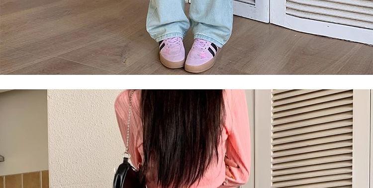 Maternity High Waist Washed Straight Leg Jeans Product Image