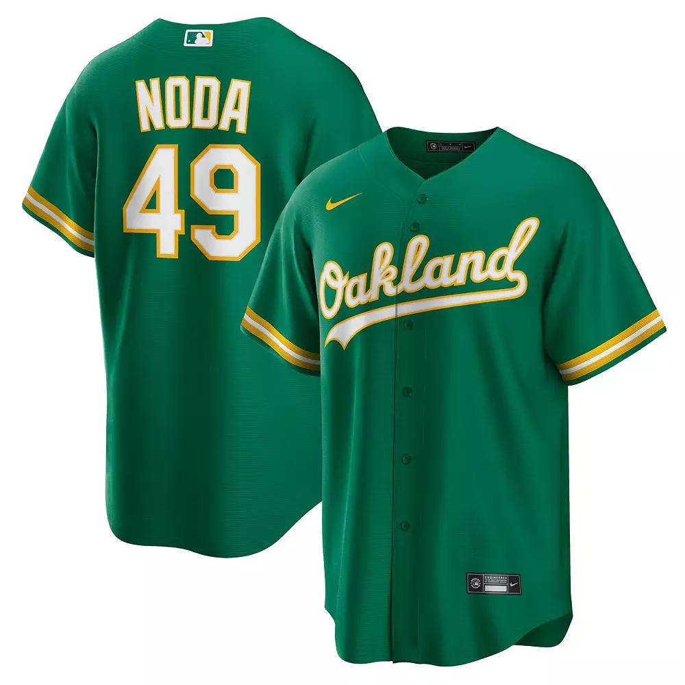 Men's Nike Ryan Noda Kelly Green Oakland Athletics Alternate Replica Jersey,  Product Image