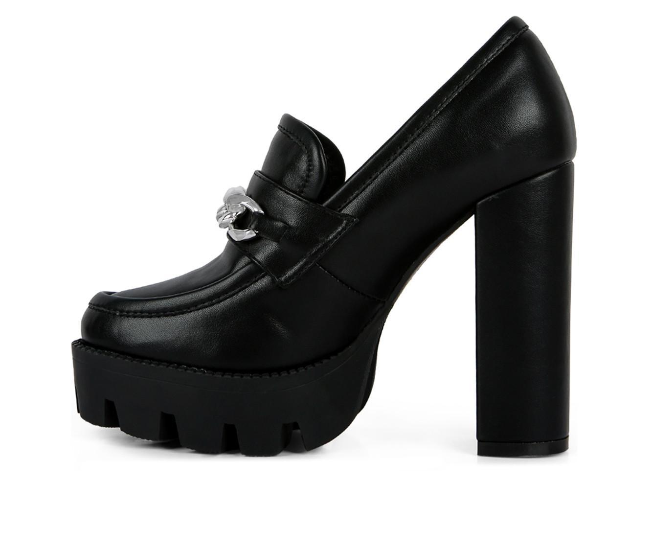 Women's London Rag Y2K High Platform Heeled Loafers Product Image