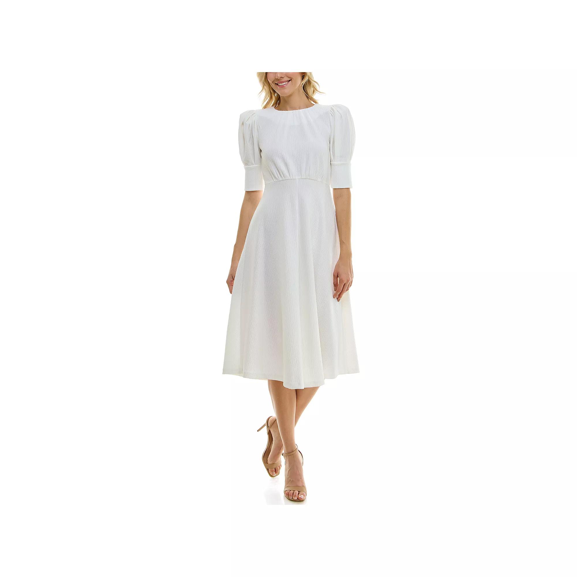 Women's Bleecker 126 Ottoman Knit Midi Dress, Blue Product Image