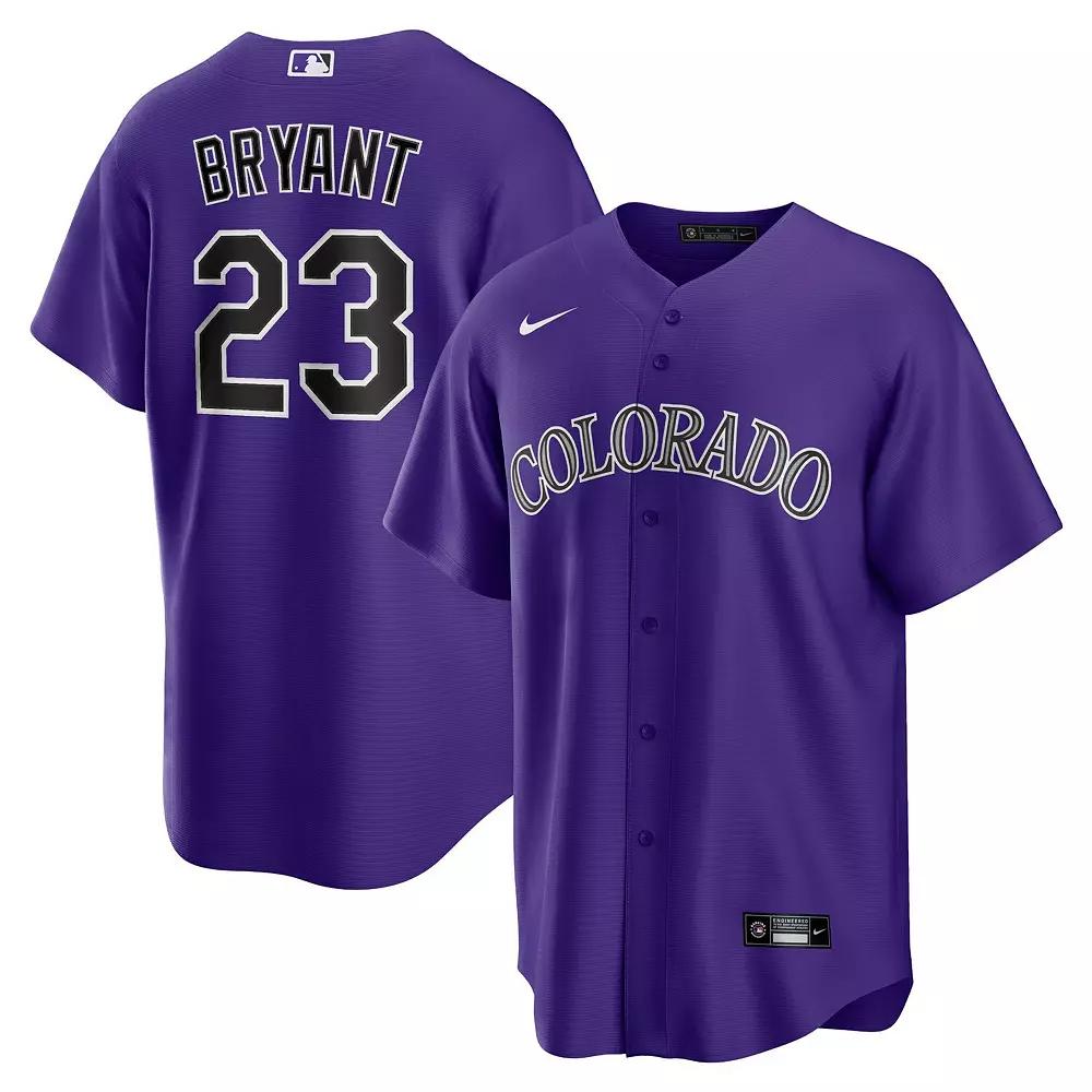 Men's Nike Kris Bryant Purple Colorado Rockies Alternate Replica Player Jersey,  Product Image