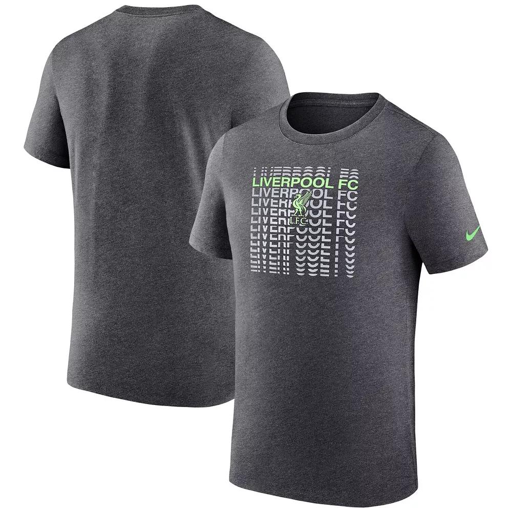 Men's Nike Heather Black Liverpool RLGD��Performance T-Shirt, Size: Small, Lvp Charco Product Image