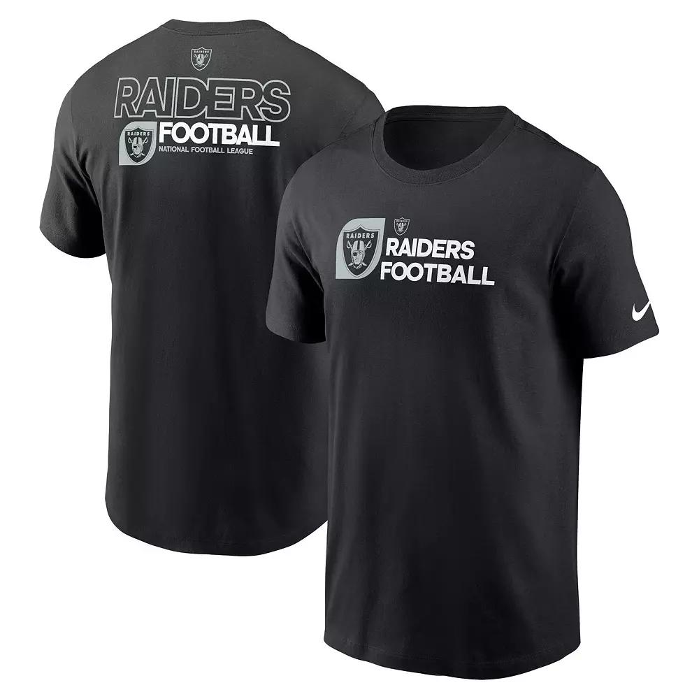 Men's Nike Black Las Vegas Raiders Outline T-Shirt,  Product Image