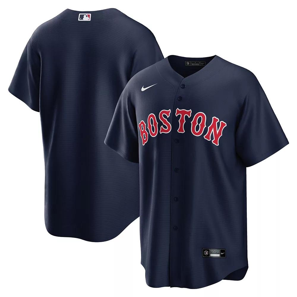 Men's Nike Navy Boston Red Sox Alternate Replica Team Jersey, Size: Small, Blue Product Image