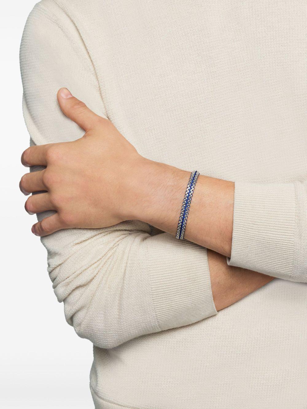 sterling silver Woven Box Chain bracelet (10mm) Product Image