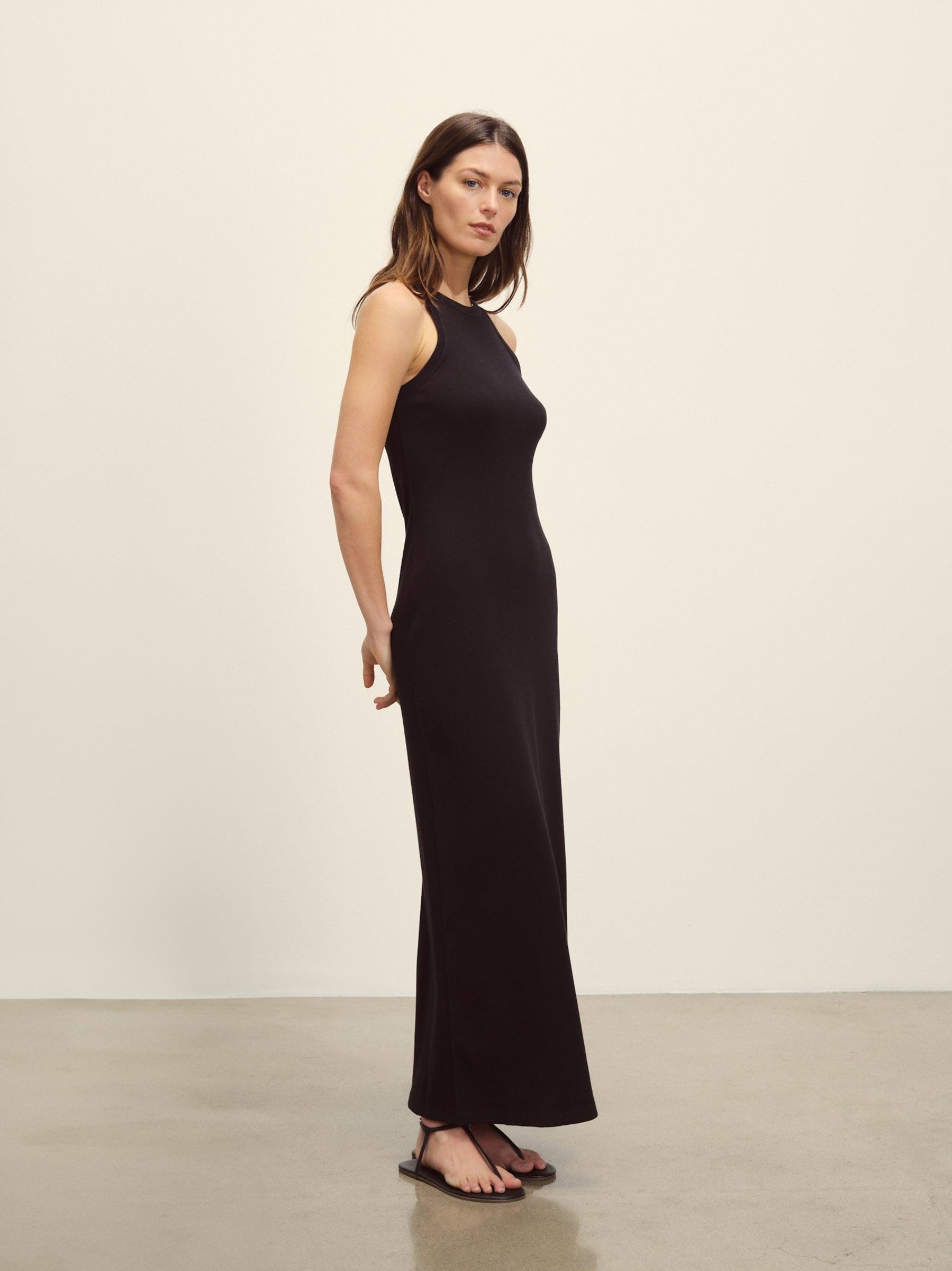 Black Surplus Rib Tank Dress Product Image